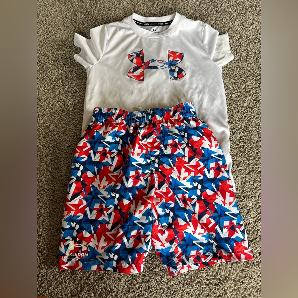 Boys Under Armour Swimsuit set!🏝️